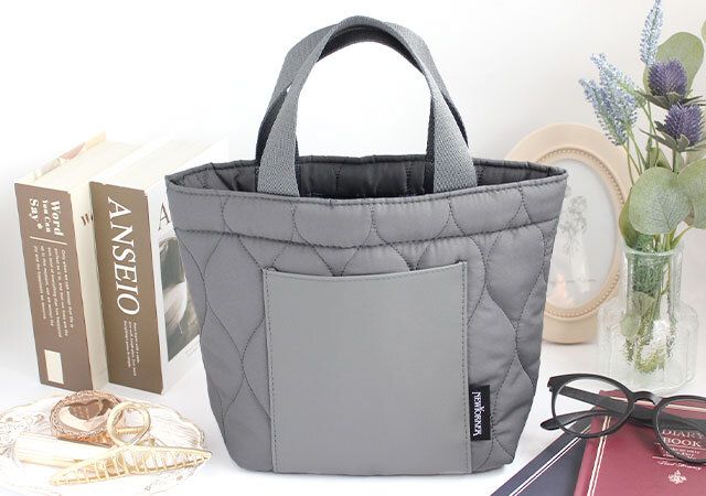 NEWYORKER ふんわり軽くて便利な2way仕様！ショルダーストラップつきキルティングトートバッグ