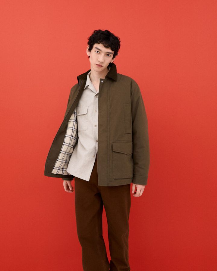 ブラッシュドコットンオーバーサイズシャツ 3,990円