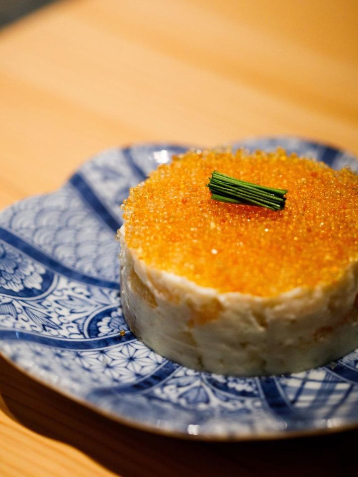 ルックス、食感、旨味の三拍子が揃った「数の子黄金ポテトサラダ」。