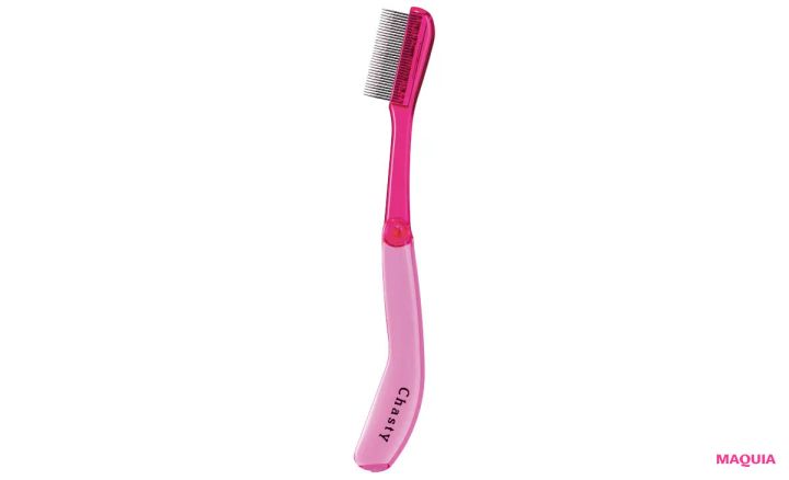 佐々木れな アイドルまつ毛 作り方 マスカラコーム メタルN マジェンタP （ナチュラル）