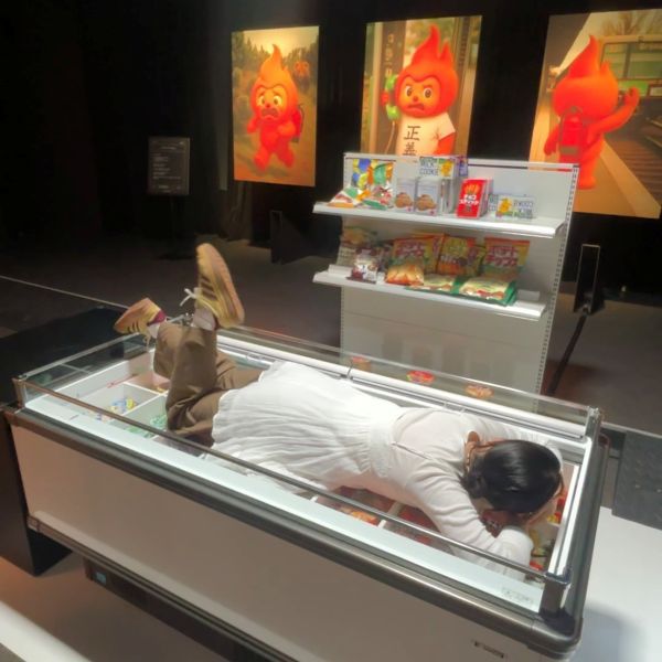 東京・池袋で開催中の「炎上展」