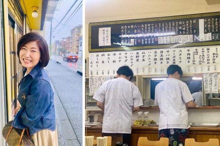 長谷川さん_よしの食堂へ