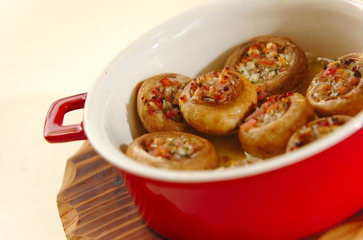 マッシュルームのアヒージョの作り方4