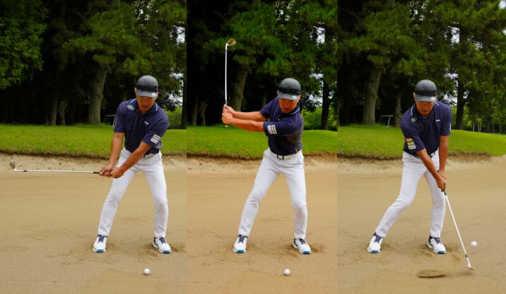 ピンから“遠いバンカー”からどう打つ？30ヤード離れた距離は「フェースを開いて…」