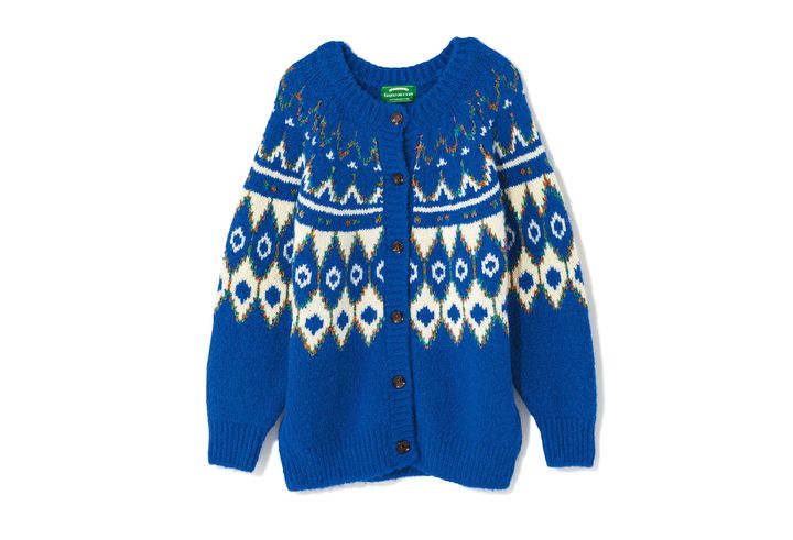 アルパカやウールを混紡したノルディックカーディガン