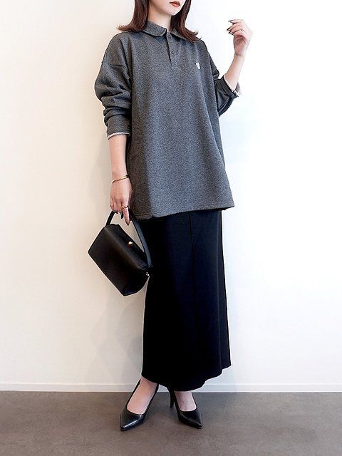 スウェットとスカートコーデ1