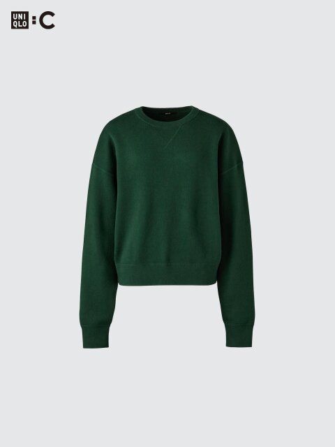 2025秋冬ユニクロ女性スムースコットンクルーネックセーター