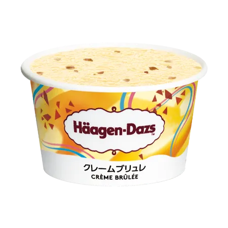 ハーゲンダッツのアソートボックス、新作「世界のデザート セレクション（クレームブリュレ・ベルギーショコラ・ティラミス）」のクレームブリュレ