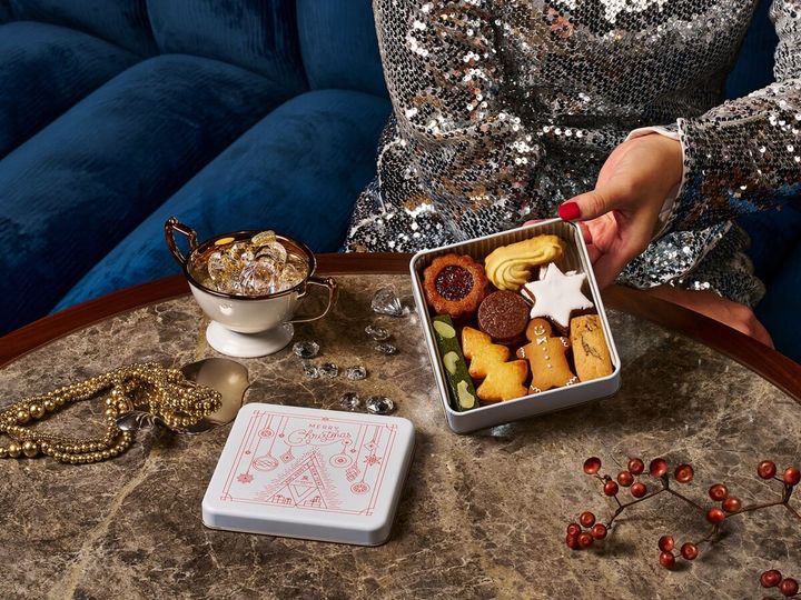 クリスマスクッキー缶