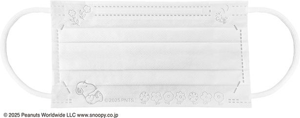 お花畑でまどろむスヌーピーをデザイン