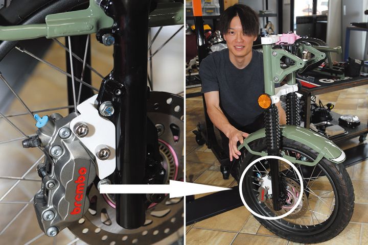 CT125にブレンボ4POTキャリパーが装着可能になる日が来る!?