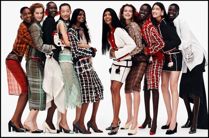 ミューズの大集合<br /> ＜左から＞ドルー・キャンベル、アディッツァ・ベルゼニア、アベニー・ニアル、ロン・フェンジャオ、ブーミー、ザヤ・グアラニ、シャーロット・ボジア、アワー・オディアン、ルイザ・ペローテ、アチョル・アヨール。