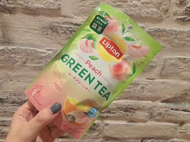 白桃感たっぷりの「リプトン グリーンティー ピーチ ティーバッグ」