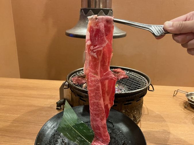 カルビ市場天神店 特選黒毛和牛焼きすきロース