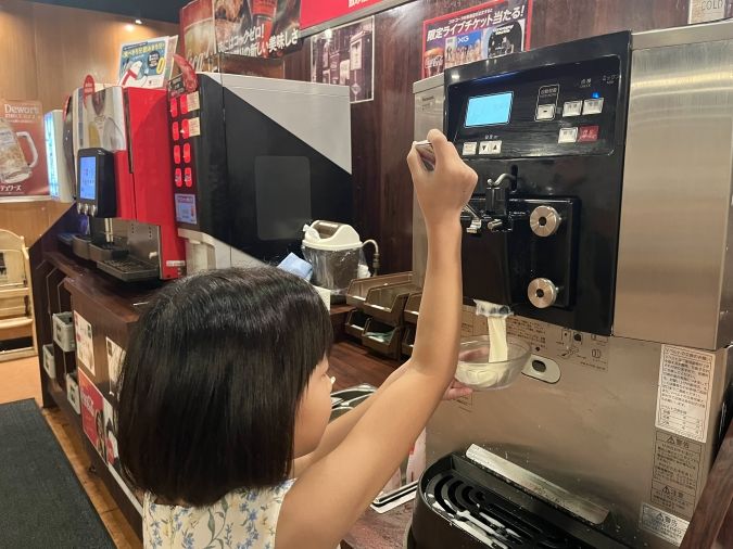 カルビ市場天神店 牛乳ソフト