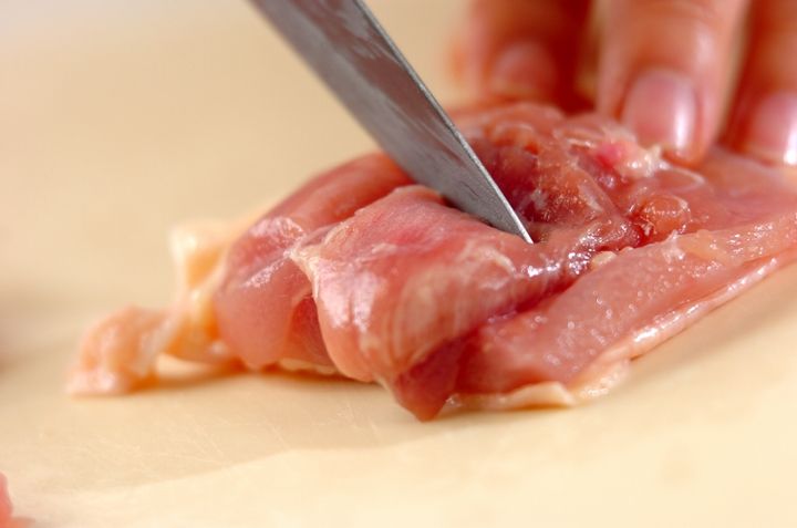 チキンペッパーカツの下準備1