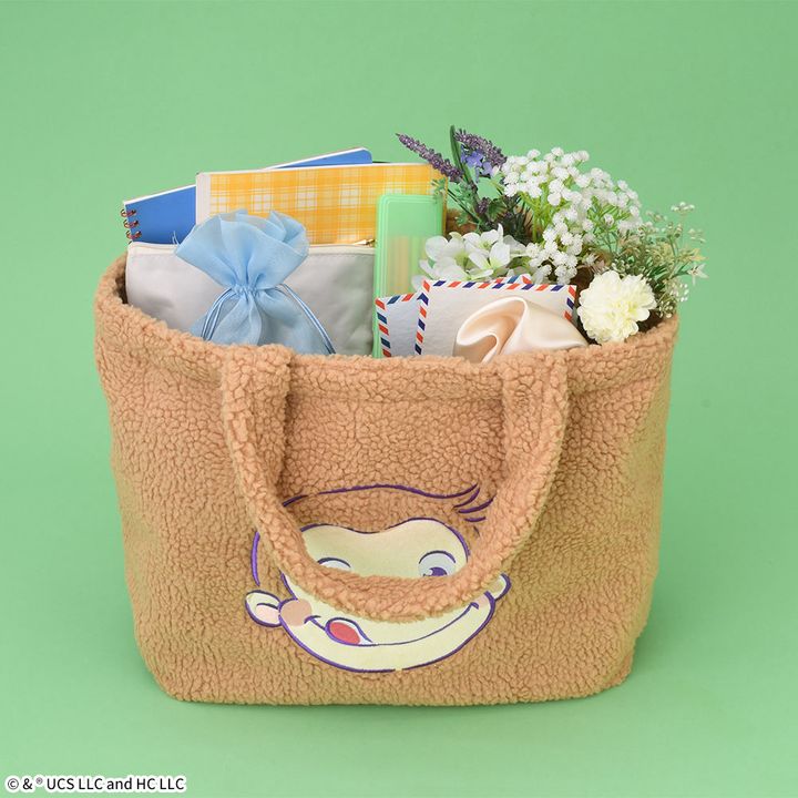 おさるのジョージ プラチナムザッカもこもこビッグトートバッグ2