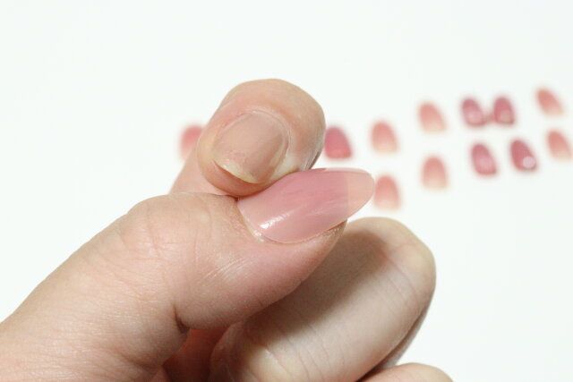ダイソー ネイルチップ（24枚、ハンド用、I） 装着感