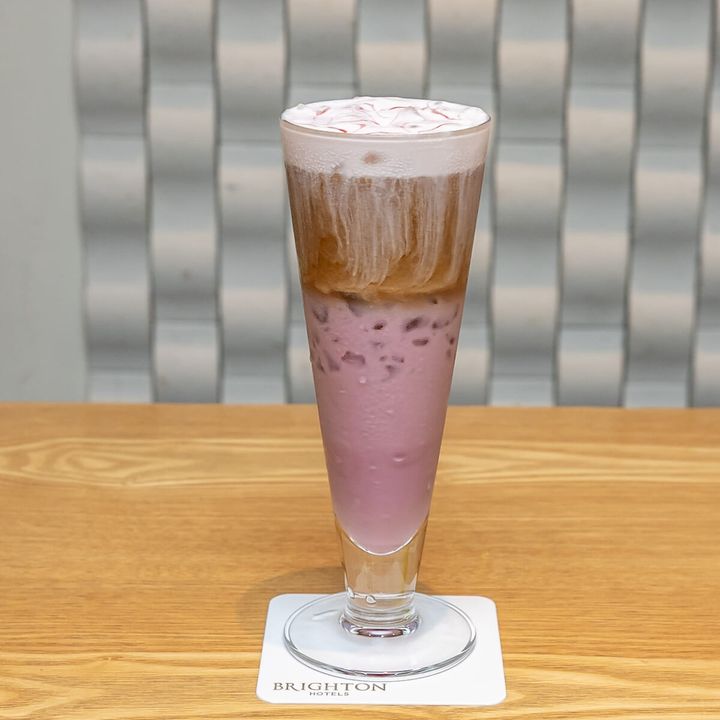 ノンアルコールカクテル「ノア・紫芋ラテ」