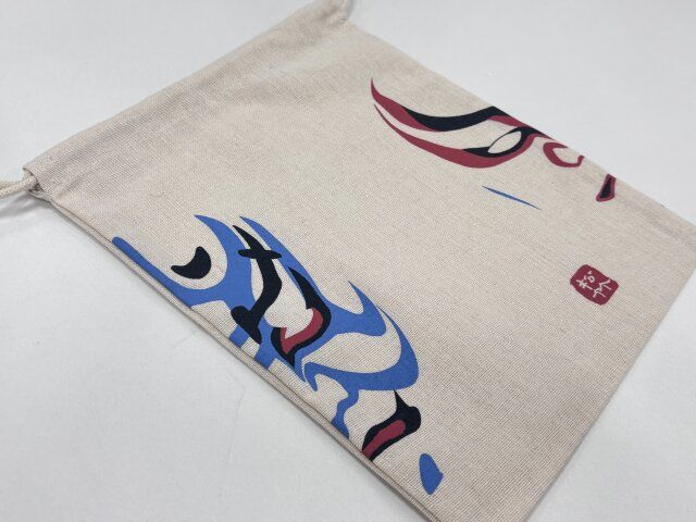 02-02KBK巾着M 隈取柄B デザイン