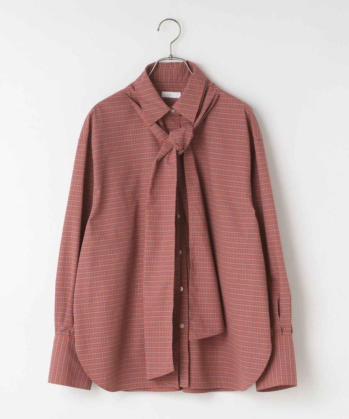 画像: ビックボウタイチェックシャツ（レッド）¥6,050（ローリーズファーム） 出典：ローリーズファーム
