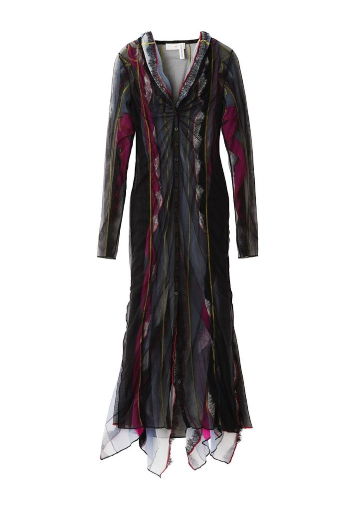 レイヤード メッシュ ドレス ￥29,999