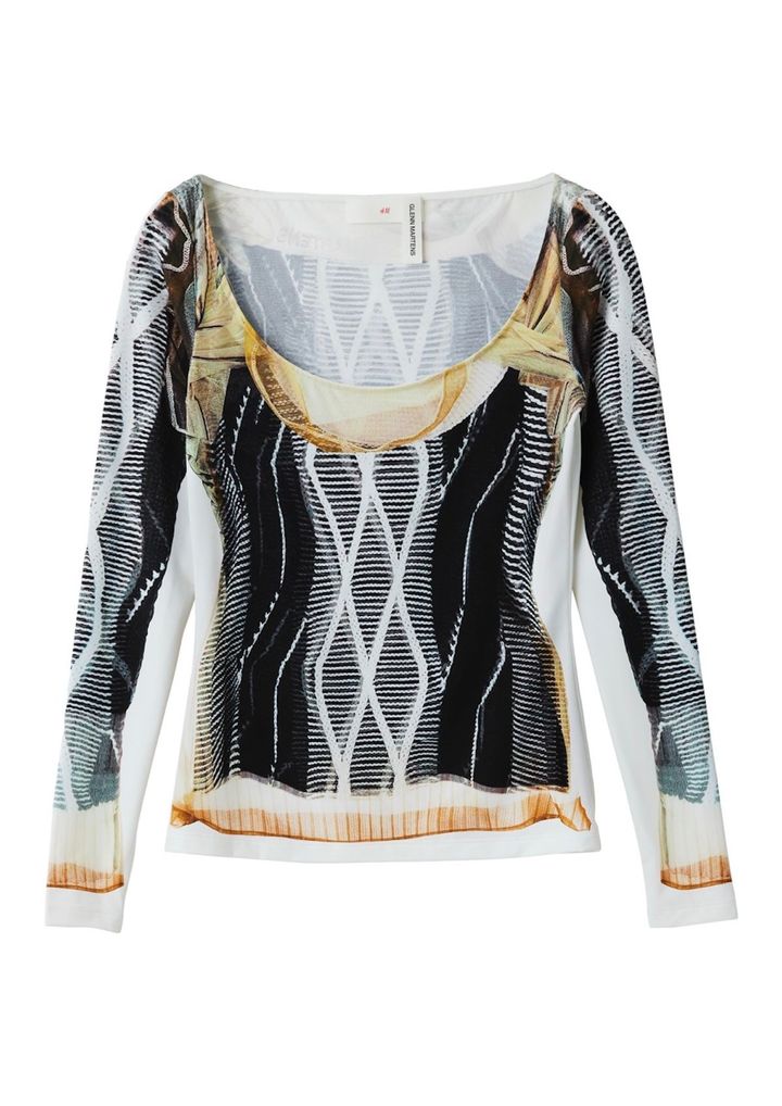 プリンテッド トップ ￥5,499