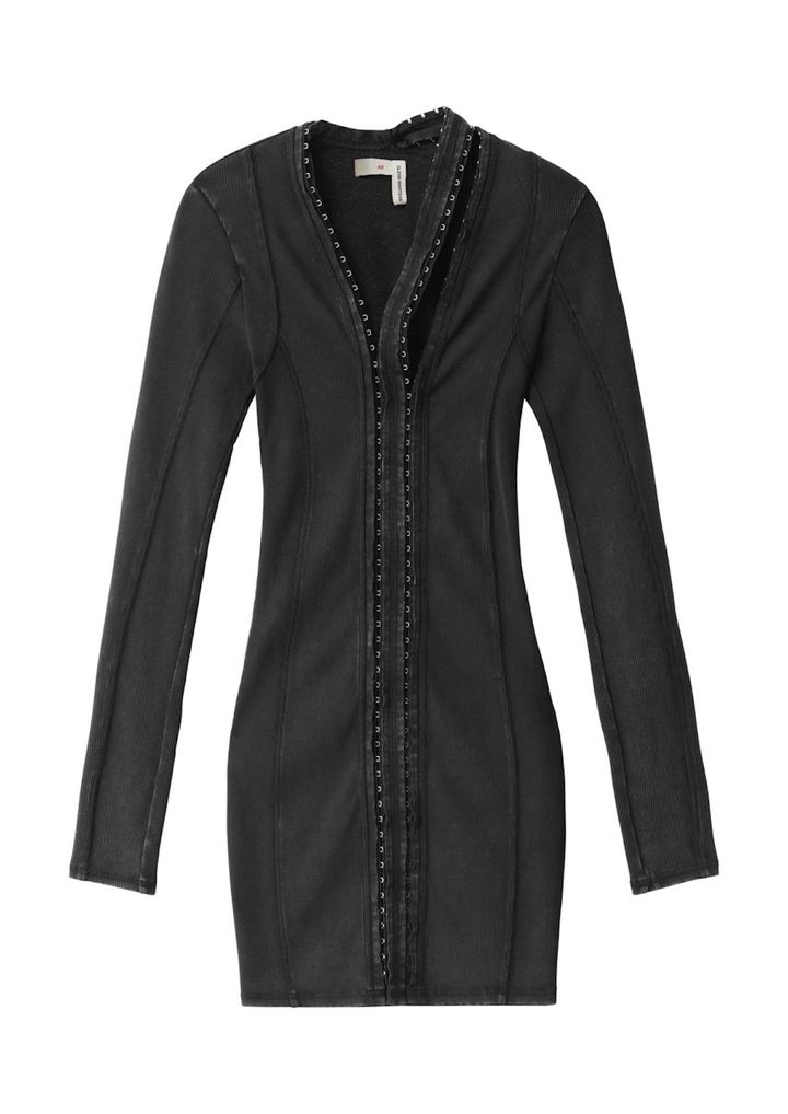 リブド ミニドレス ￥7,999