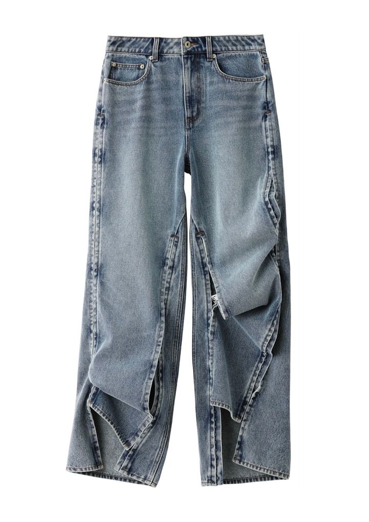 ワイド サイドスリット ジーンズ ￥9,999