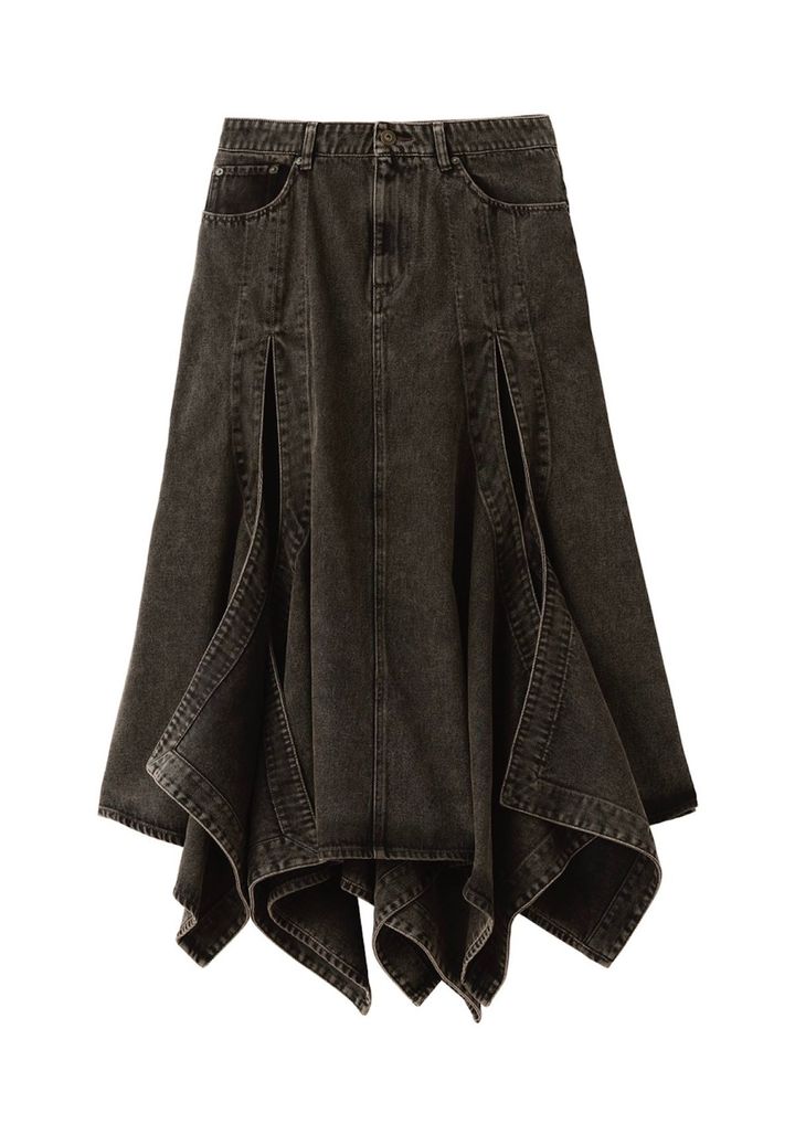 フレア デニムスカート ￥9,999