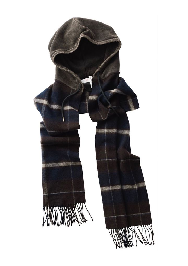 フーデッド ウールスカーフ ￥9,999