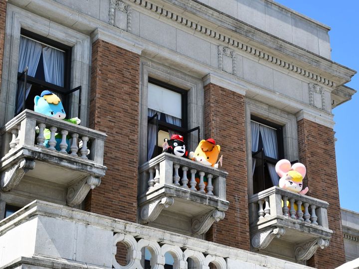 深窓のくまモン!?＝9月27日・28日、群馬県庁・商店街など