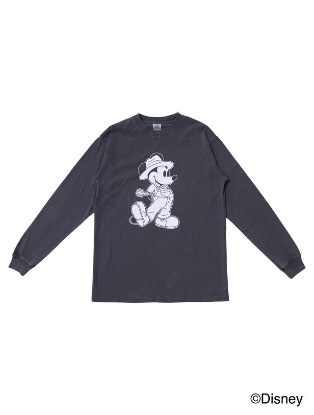 HIRAIDAI / “Mickey Mouse” Vintage Style LONGSLEEVE TEE [BLACK]