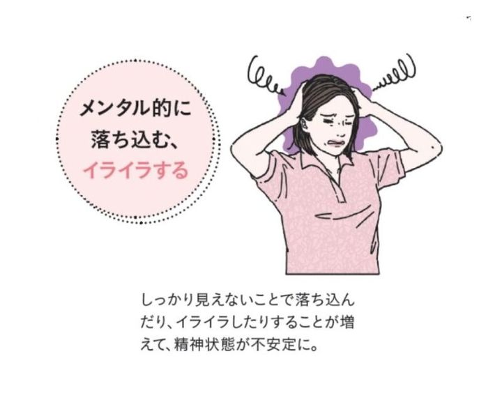 老眼のストレス、イライラ