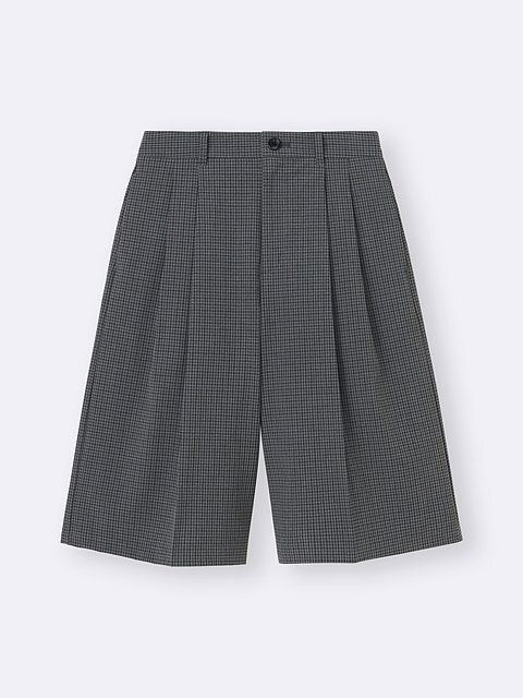 GUのバミューダチェックショートパンツ