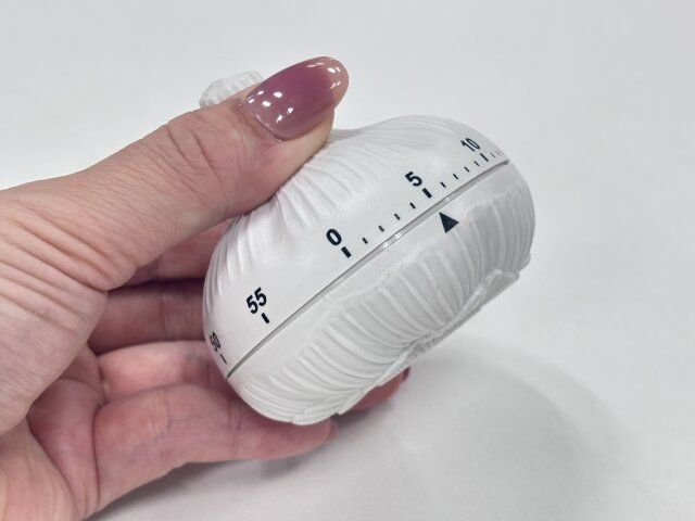 キャンドゥのダイヤルキッチンタイマー ニンニクの目盛り