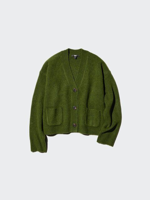 2025秋冬ユニクロ女性おすすめスフレヤーンショートカーディガン