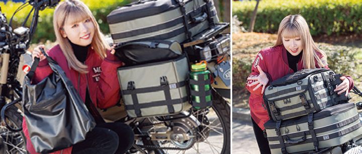 カブツーリングをサポートする快適ギアガイド｜シートバッグ