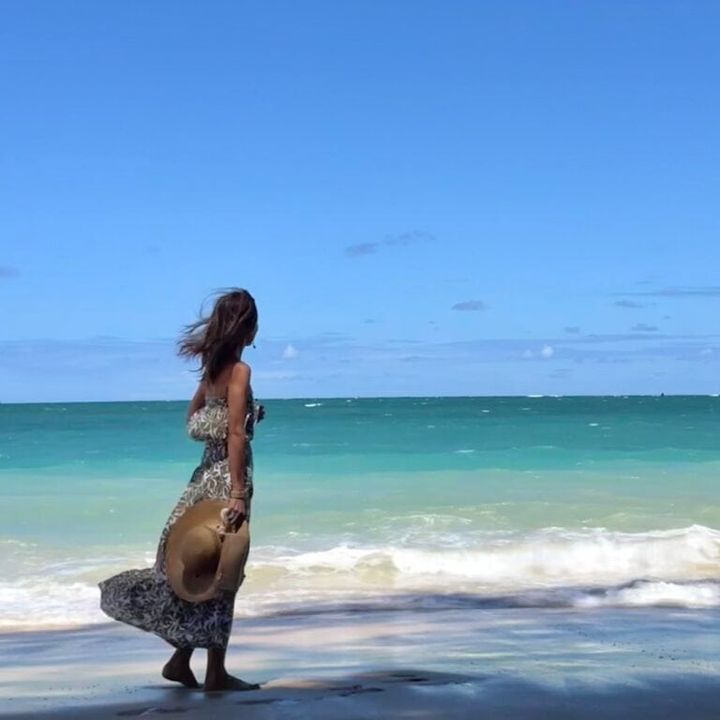 中道さん_マウイ島旅行＠ビーチ