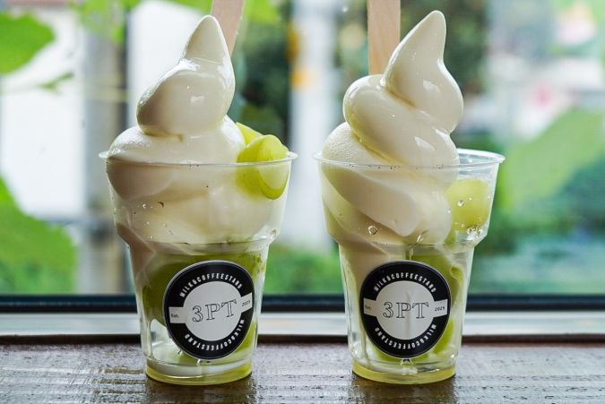 Milk＆Coffee Stand 3PT：はちみつとシャインマスカット