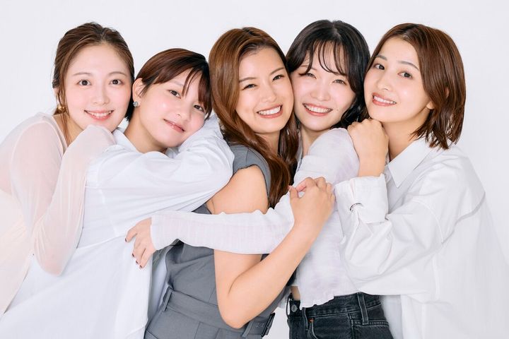 Prime Video『ラブ トランジット』シーズン3 参加者のミクさん、しおりさん、ユリさん、ひなこさん、みゆうさん