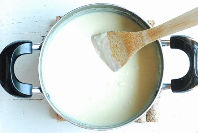 厚手の鍋に材料を入れよく混ぜて、とろみがついたら完成。