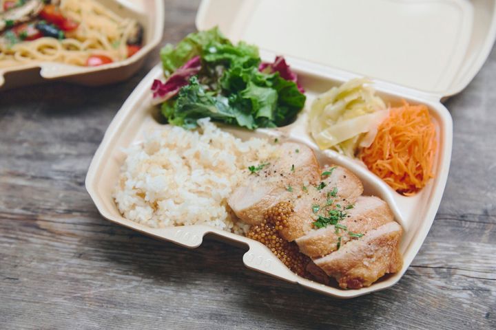 ポークソテーのライスランチ