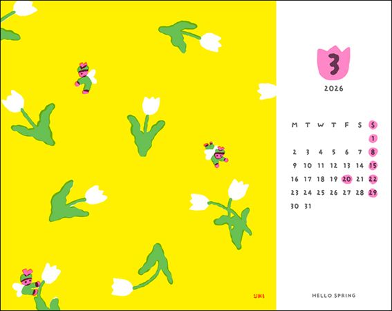 人気イラストレーター「ニシワキタダシ」「いといゆき」「はやしうき」の卓上カレンダーが登場