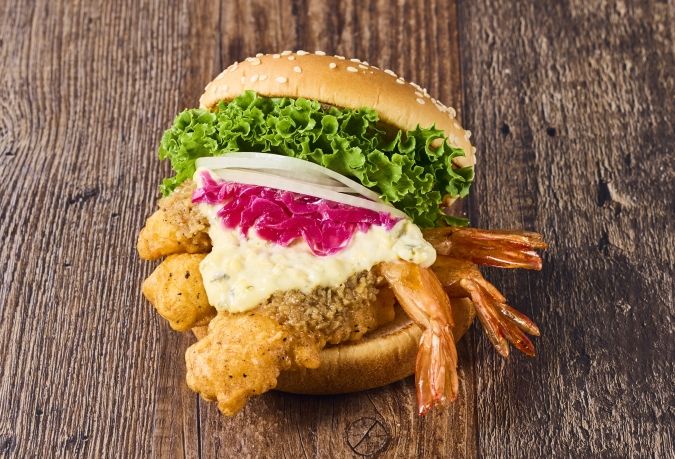 フレッシュネスバーガー ガーリックシュリンプ