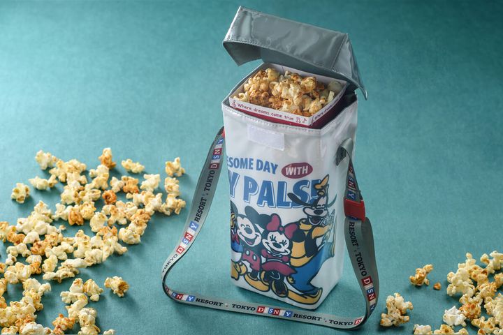 レギュラーポップコーン、スーベニアポップコーンケース付き バルーン ミッキー＆フレンズ