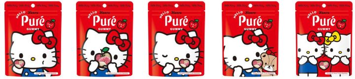 「ピュレグミ×ハローキティ」パッケージ