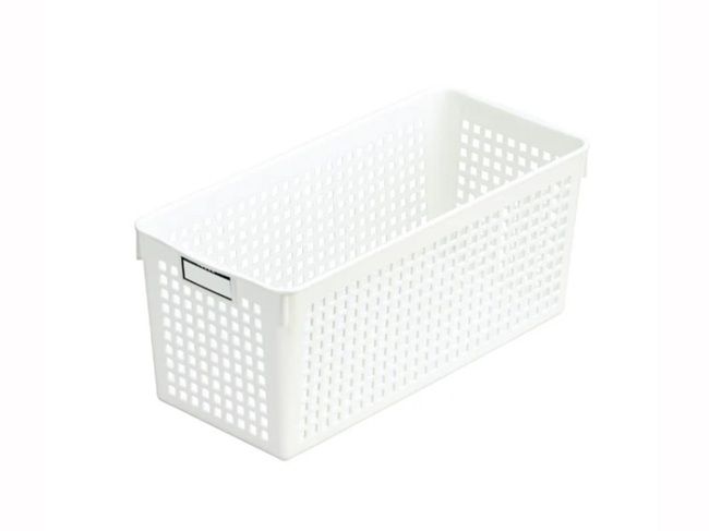 ダイソー ネームバスケットスリムホワイト