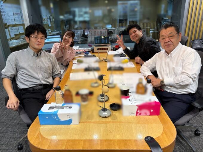 垣花正、須田慎一郎、森永康平、熊谷実帆アナウンサー