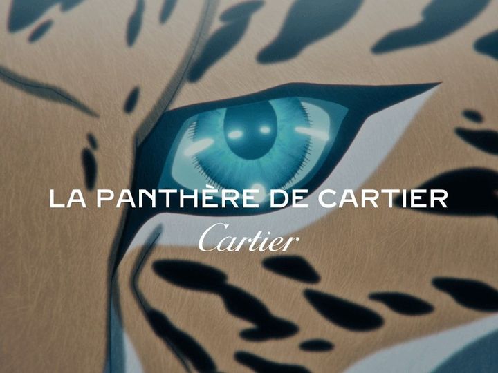 会場内のシアタールームで上映される、メゾン初のアニメーション作品『LA PANTHÈRE DE CARTIER』